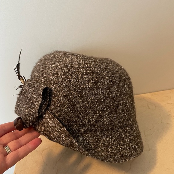 Betmar Gray Tweed Hat with Black Band - Picture 3 of 9